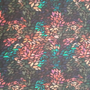 Dresówka pętelka liście na witrażu